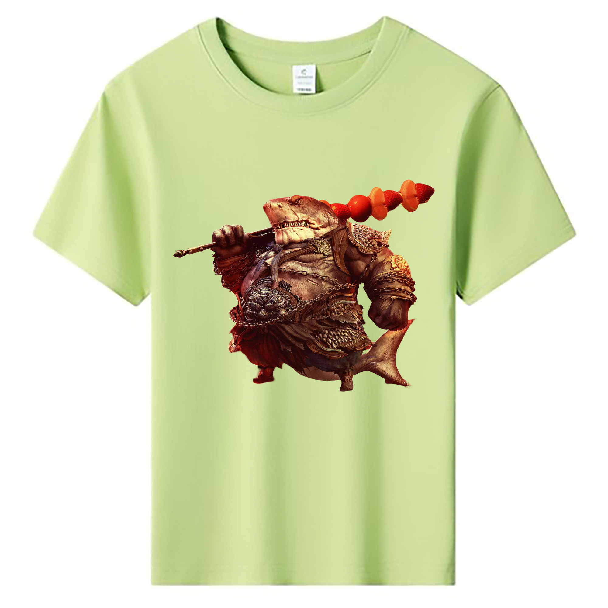 （画像用） Ne Zha 2 ナタ 魔童の大暴れ 綿100％キッズTシャツ（フロントプリント）